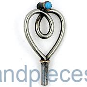 Silver & Turquoise Watch Key