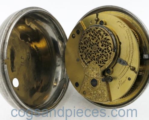 silver half hunter pair case