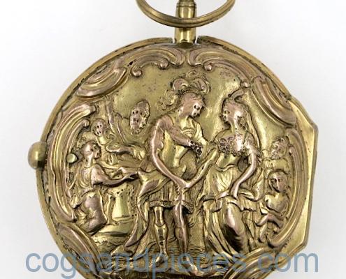 gilt repousse case