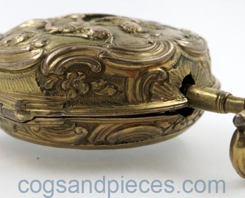 gilt repousse case