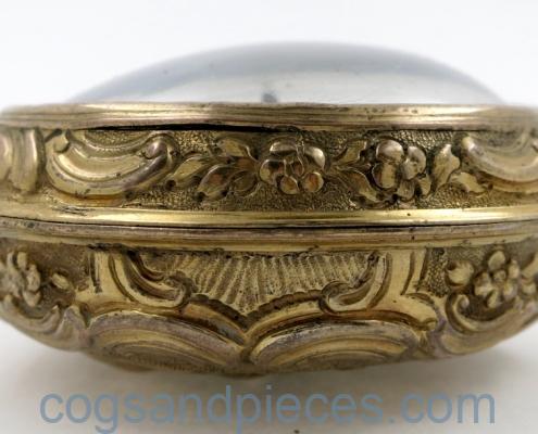 gilt repousse case