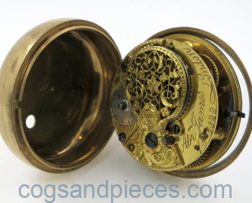 gilt repousse case
