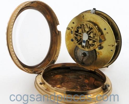 Swiss pearl set gold verge