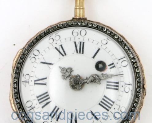 French gold enamel portrait verge