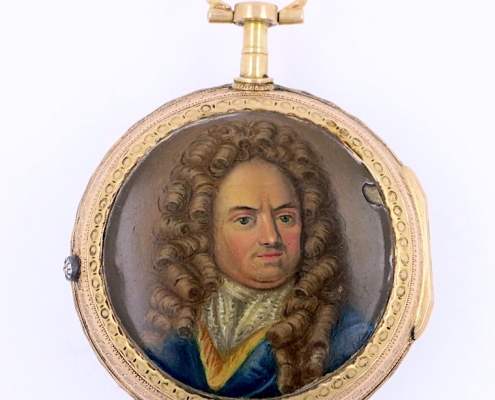 French gold enamel portrait verge