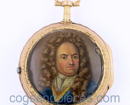 French gold enamel portrait verge