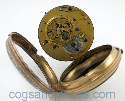 French gold enamel portrait verge