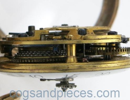 French gold enamel portrait verge