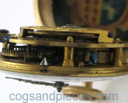 French gold enamel portrait verge