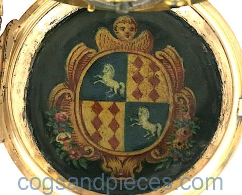 French gold enamel portrait verge
