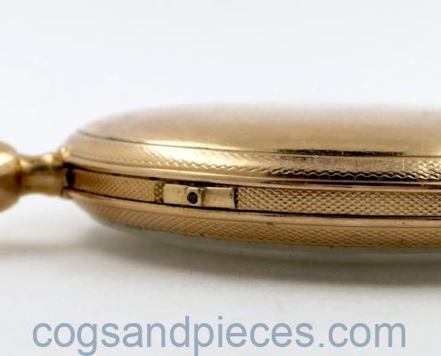 19thc French gold cylinder repeater