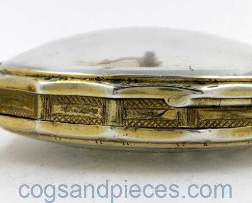Silver gilt verge pocket watch