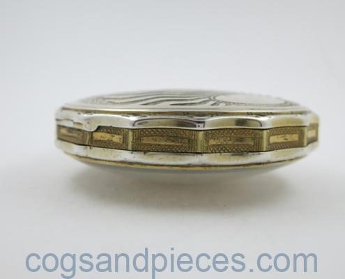 Silver gilt verge pocket watch