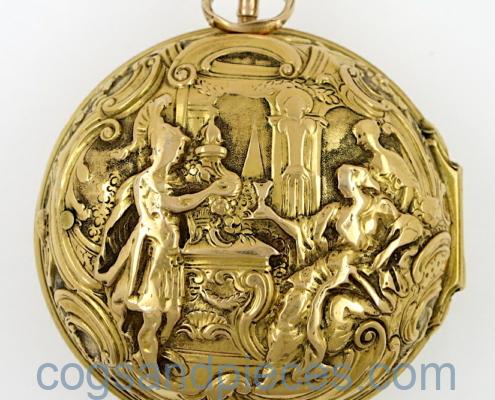 Talbot gold repousse verge