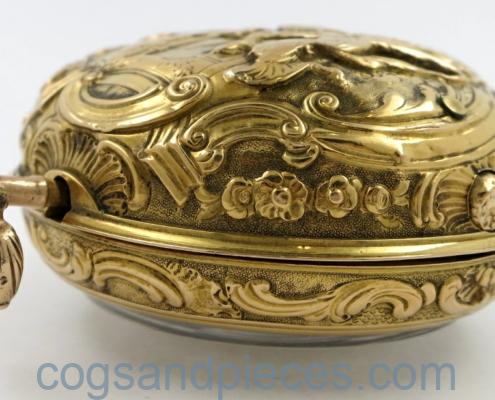 Talbot gold repousse verge