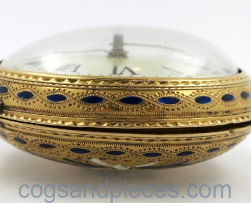 gold & enamel pair cased verge