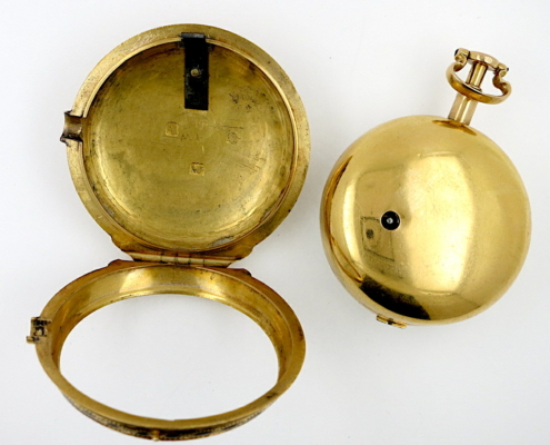 gold & enamel pair cased verge