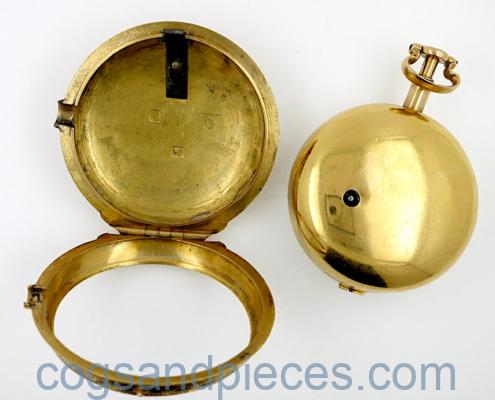 gold & enamel pair cased verge