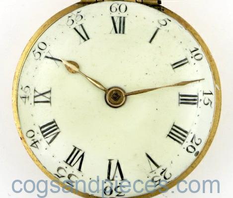 gold & enamel pair cased verge