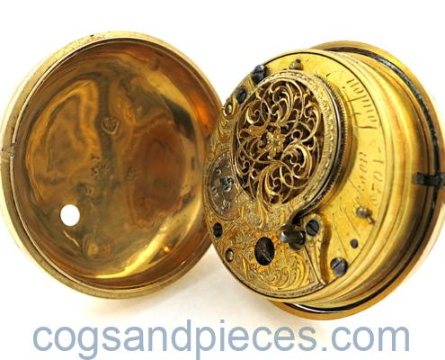 gold & enamel pair cased verge