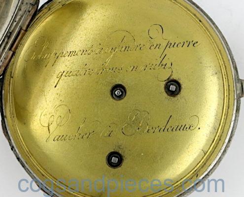 Independent seconds ruby cylinder