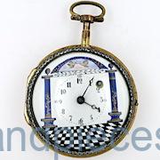 Swiss French Masonic pocket watch