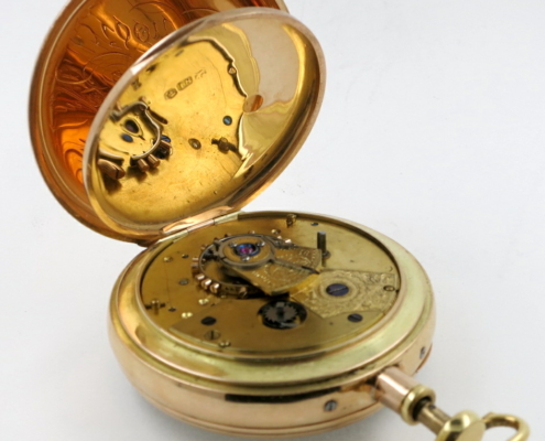 Gold lever repeating pocket watch