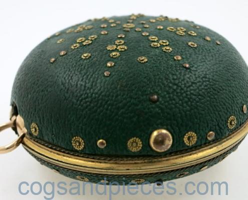 Manning shagreen gold repousse