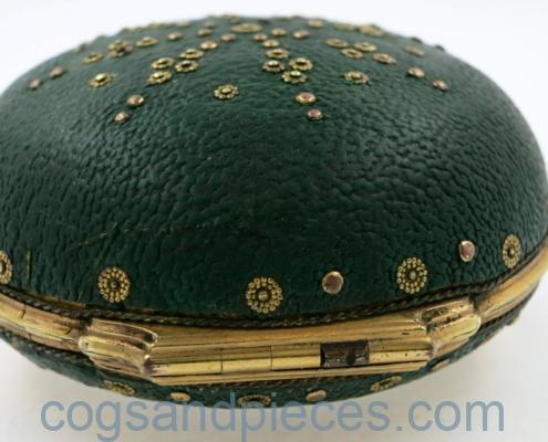 Manning shagreen gold repousse