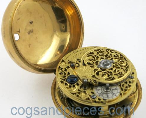 Manning shagreen gold repousse