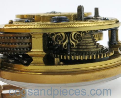 Manning shagreen gold repousse