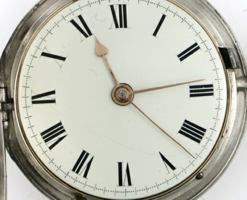 Ilbery, duplex, centre seconds pocket watch