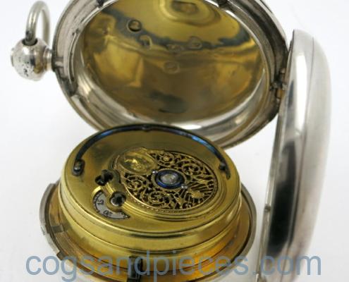Ilbery, duplex, centre seconds pocket watch