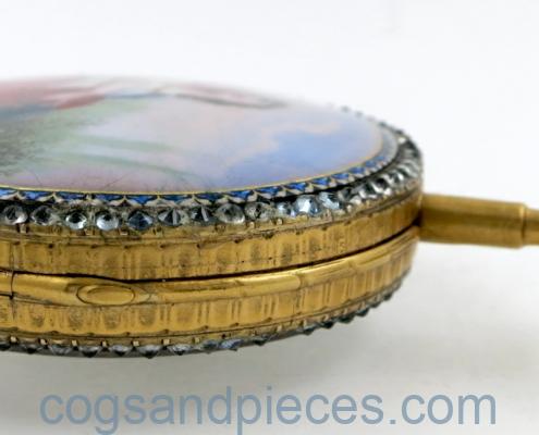 enamel verge pocket watch