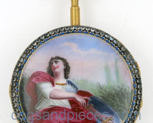 enamel verge pocket watch
