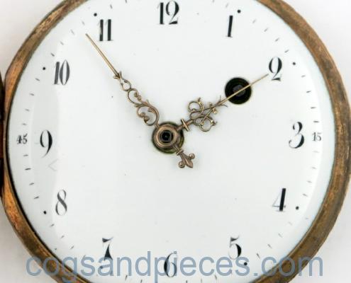 enamel verge pocket watch