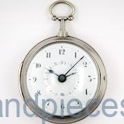 Silver Pair Cased Calendar Verge