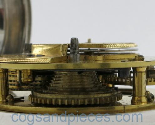 Silver Pair Cased Calendar Verge
