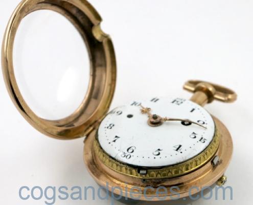 Gold & agate repeating pocket watch