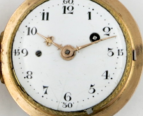 Gold & agate repeating pocket watch