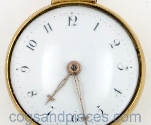 Gold Repousse Pocket Watch