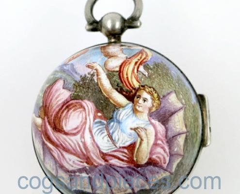 Vienna enamel ball watch