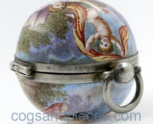 Vienna enamel ball watch