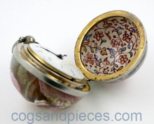 Vienna enamel ball watch