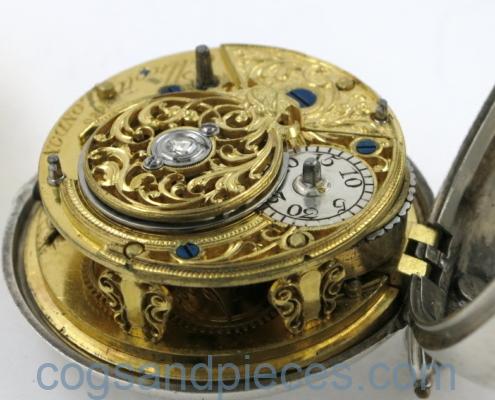 John Ellicott cylinder pocket watch