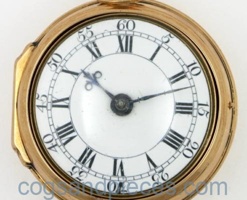 Gold pair cased London verge