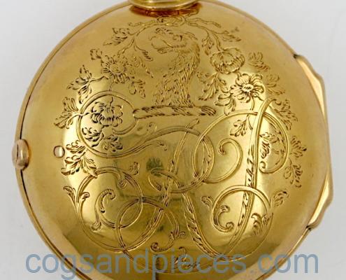 Gold pair cased London verge