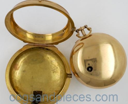 Gold pair cased London verge