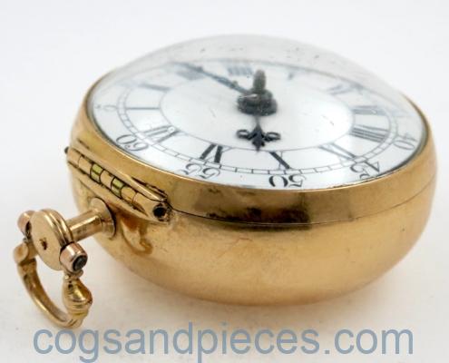 Gold pair cased London verge