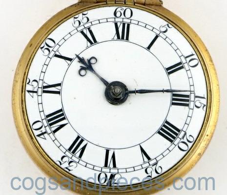 Gold pair cased London verge